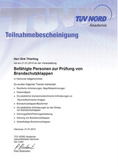 Befähigte Person zur Prüfung von Brandschutzklappen